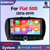 BONROAD Autoradio da 7 pollici con Linux e Android Auto per Fiat 500 2016 2017 2018 2019, Sistema Multimediale Intelligente con CarPlay Wireless, Schermo Touch IPS, Stereo con Airplay, Bluetooth,