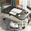 Tavolino da Letto, Vassoio per Colazione Divano, Tavolo Porta Tablet, Notebook, PC, Scrivania Tavolino Pieghevole 60x40cm