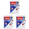 NONE 3 Pezzi Vileda Mocio Turbo Refill 100% Microfibra - Ricambio Fiocco Turbo - Lavabile a 30°C - Compatibile Turbo / Turbo Smart / Easy Wring & Clean