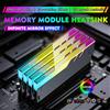 Jumpeak Dissipatore di Calore per Moduli di Memoria DDR4 DDR5 5V ARGB Sync, Raffreddatore RGB per RAM PC, Copertura Protettiva per Radiatore