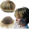Yanahair Protesi Capelli Uomo 8x10 Toupee per Uomini Parrucchini Parrucca Capelli Veri Uomo Parrucche 100% Europeo Capelli Umani Veri Pieno Francese Pizzo Toupet #T4/613 Marrone e oro