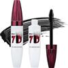 DONGSZQ 2PCS Mascara Volume 7D Waterproof, Mascara Volumizzante e Allungante, Mascara 7D Colossal Volume Express, Smudge-proof Curling & Lengthening Mascara, iglia naturalmente incurvate a lunga tenuta