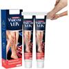 Wootapson Varicose Veins Cream, Skin Therapy, Per La Cura Delle Vene, Crema Da Massaggio Varicosa, Broken Capillaries Circulation Legs Heavy Feet Swollen and Tired Moisturizing, Confezione da 2 Pezzi