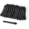 TygoMall Pennelli professionali a doppia testa per ombretto, 50 pezzi, usa e getta, a due lati, per ombretto, spugnetta, applicatore per trucco (dimensioni: 6,2 cm, colore: nero)