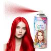 SOLUAME Spray colorante temporaneo per capelli, colore rosso, tinta per capelli, lavabile, tinta semplice, formula delicata, per diversi tipi di capelli e tutti i colori dei capelli, 120 ml