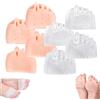 Aosrioylt Separatori Dita in Silicone Hyggear for Donne E Uomini, Cuscinetto Correttore for Alluce Valgo, Separatori Dita in Gel Traspiranti E Morbidi for Dita Sovrapposte(Skin*2+transparent*2)