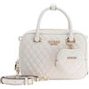 GUESS borsetta borsa a tracolla Atabey Box Satchel Cream White avorio