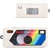 Rieibi Custodia in silicone per portachiavi Kodak CHARMERA per fotocamera digitale, mini portachiavi Kodak, custodia in silicone con 2 pellicole protettive, leggera, antigraffio, colore bianco sporco