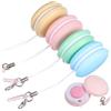 SOIMISS Pulitore dello Schermo Cellulare Macaron 4 Pezzi con Cordino, Doppia Superficie in Microfibra per Smartphone e Tablet, Rimuove Impronte e Polvere come Regalo Colore Casuale