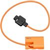 Yanmis Cavo Batteria Fittizio D-Tap Cavo di Alimentazione Decodificato da 14,8 V a 8,4 V per R5 II R6 R5 C 7D 80D 90D XC10 XC15, Connettore D-Tap Ruotabile a 180°, Nylon Intrecciato, 55 Cm