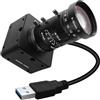 Svpro Fotocamera USB 3.0 da 20 MP, webcam ultra HD 5K con messa a fuoco manuale e obiettivo CS Mount da 5-50 mm, zoom ottico 10x, AR2020, fotocamera UVC ad alta risoluzione per computer e laptop