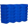 Akro-Mils 30220 AkroBins Plastic Storage Bins, Space-Saving Stackable Bins for Garage, Pantry, Craft Organization, 18,7 cm x 10,5 cm x 7,6 cm, Blue, 24-Pack