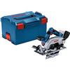 Bosch Professional 18V System Sega circolare a batteria GKS 18V 57-2 L (lama a sinistra, motore brushless, profondità di taglio di 57 mm in tagli a 90°, incl.1 lama, senza batteria/caricabatteria)