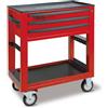 Beta - BW C50S-R Carrello porta attrezzi da lavoro BW C50S con 3 cassetti, portaflaconi laterale integrato, portagiravite laterale - vuoto - Rosso