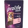 Prolife Dog Snack Sensitive Grain Free con Maiale 90g, Singola unità