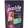 Prolife Dog Snack Sensitive Grain Free con Pesce 90g, Singola unità