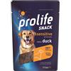 Prolife Dog Snack Sensitive Grain Free con Anatra 90g, Singola unità