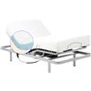 Geriafy - Letto Elettrico Rinforzato con Materasso in Memory Foam da 20 cm Tencel | Tessuto Fresco e Morbido (80x190 cm)