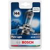 Bosch Lampadina Alogena H4 (472) Pure Light, 12V 60/55 W, Ricambio di Qualità Originale- Attacco P43t - Confezione da 1 Lampadina