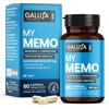 GALUJA My Memo Integratore Memoria Concentrazione Bacopa, 60 Capsule | Bacopa Monnieri 450 mg, bacosidi 90 mg, vitamina B5, B6, B12, folato e capsule aroma pesca