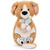 NICI 62165 Cagnolino di peluche morbido con anatroccolo, tenero pupazzo per coccole e giochi, per adulti e bambini, 40 x 20 cm, marrone