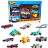 Hot Wheels Let's Race - Set da 10 Veicoli (Un Set a Sorpresa tra Stili Assortiti), macchinine 1:64 dalla Serie Animata Netflix, per Giocare o esporre, con Dettagli Autentici, per Bambini 3+, JGN40