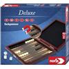Noris 606108004 Gioco di backgammon da viaggio - a partire da 8 anni - con figure di gioco magnetiche in una scatola di legno, 16 x 16 cm