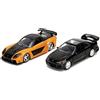 Jada Toys - Auto Fast and Furious (set da 2 pezzi) - Honda Civic EJ1 1993 & Han's Mazda RX-7 1997-2 Legacy Series Modellino auto con porte apribili, 1:32, 19 cm, a partire da 8 anni, Wave 1, set 1