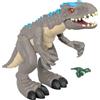 Fisher-Price Imaginext- Dinosauro Indominus Rex, Morde e Si Muove, Giocattolo per Bambini 3+Anni, GMR16