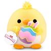 Snackles Pulcino Pasquale 20 cm (ASH) di ZURU, Peluche Morbido Edizione Pasqua con Uovo, Regalo Pasqua Bambini