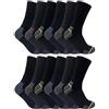 Ultimate Work Socks 3, 6, 12, 24 Paia calzini lavoro uomo rinforzati tacco e punta 39-45 eur (12 paia)