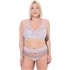 Ulla Popken Reggiseno Sostenitivo Senza Ferretto con Pizzo Beige 100G 659343300-100G