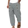 RYTEJFES Pantaloni Lino Uomo Pantalone Lino Uomo Pantalaccio Casual Abbigliamento Estivo Leggero Cotone Di Estivi Cargo Donna Calzoni Xxl Leggeri Lunghi Comodi Con Elastico In Vita Larghi Sportivi Bianco