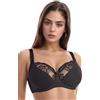 Teyli Reggiseno di Cotone con Ferretto Donna - Reggiseno Minimizer con Ferretto - Morbido Confortevole ed Elegante - con Spalline Regolabili - Perfetto per Tutti i Giorni Nero 4I