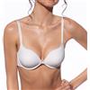 Selene, Reggiseno Donna Scollato, con Ferretto e Coppe Triplo Push-Up, Dettagli a Pois, Collezione Sofia, Colore Avorio, Taglia 2B