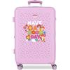 Movom Good Day Lilla Valigia Media 46x65x23 cm Rigido ABS Lucchetto a Combinazione Laterale 56L 3.1kg 4 Doppie Ruote