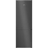 Siemens iQ300, Freestanding Frigorifero congelatore con Congelatore inferiore, 203 x 70 cm, Acciaio Nero spazzolato AntiFingerprint, KG49NVXCG