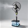 AnYaBinni Ventilatore con Nebulizzatore per Interni ed Esterni con serbatoio da 42L, oscillazione 120°, 3 Velocità, Portatile, Raggio 20 m Ventilatore a Piantana per terrazze e magazzini