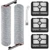 Turiueba H15 Pro Ricambi per Dreame H15 Pro/ H15 Mix/ H12 Pro FlexReach/ H15 Pro FoamWash/ H15S Aspirapolvere Umido e Secco, Set di Accessori Inclusi 2 Spazzole a Rullo + 3 Filtri HEPA + 1 Spazzola di Pulizia