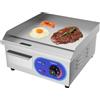 TAIMIKO 14 Piastra elettrica in acciaio inox Grill da tavolo professionale 220-240 V 1700 W Piastra grill in ferro superficie liscia anti-spruzzi (35,5 x 30 cm)