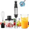 SOLVIEW 1000 W Frullatore a Immersione, 5 in 1 Frullatore Tritatutto Multifunzionale Con Velocità Regolabile, Include Frusta, Montalatte, Tritatutto da 500 ml e Misurino da 600 ml