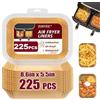 Zonyee Fodere per friggitrice ad aria per Ninja Foodi Dual Zone AF300UK/AF400UK/DZ400UK/Double Stack XL SL400UK, 225 fogli di carta pergamena per friggitrice ad aria Keplin 9L Dual Zone
