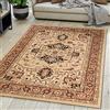 Carpeto Rugs Tappeto Orientale Salotto a Pelo Corto Beige 120 x 170 cm Classico Persian Design