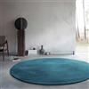 Wecon Home Basics - Tappeto a pelo lungo e soffice - Design elegante e raffinato per soggiorno, camera da letto e altro - Anna (100 cm rotondo, Verde acqua)