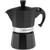 Orbegozo KFN 310,caffettiera 12 tazze, adatta per fornelli a gas, ceramica ed elettrici, manico ergonomico, colore nero