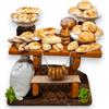 Chianese Banco Pane in Terracotta, Miniatura Artigianale per Presepe e Diorama Natalizio, Stile Rustico, 10 x 7,5 x 7,5 cm, Decorazione di Mercati e Botteghe