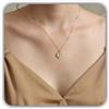 Generic Collana Petite Charm con scritta a mano Hongyu in argento | Gioiello ottagonale con vera scrittura a mano | Festa della mamma - Natale