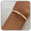 Handmade Bracciale rigido con incisione a mano originale Hongyu in argento | Bracciale rigido personalizzato con incisione | Matrimonio - Natale