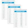 Generico Calendario - TRIS CALENDARI 2027 da parete 297 x 420 mm (A3) (Azzurro)