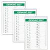 Generico Calendario - TRIS CALENDARI 2027 da parete 297 x 420 mm (A3) (Verde)